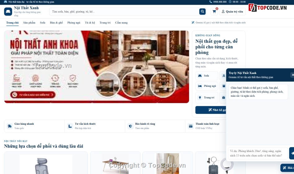 AI,nội thất,source web nội thất